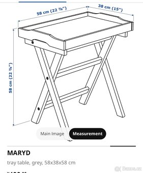 Skládací servírovací stolek MARYD z Ikea - 3