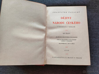 Dějiny národu českého, samostatný 6. díl 1939 - 3