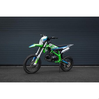 Pitbike Leramotors Thunder 125ccm, kola 17/14, zelená - 3