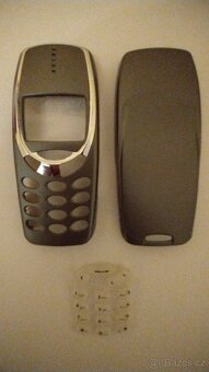 📱 KRYT NOKIA 3310, 3330📱 SILVER ⭐ TLAČÍTKA ⭐ - 3