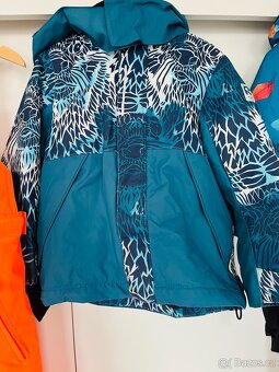 Zimní bundy, oteplováky a kombinéza, vel. 104, 110 - 3