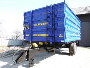 Třístranný sklápěci vlek, nosnost 5000 kg, na SPZ - 3