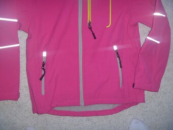 nová růžová softshellová bunda zn. Kugo vel. 134 - 3