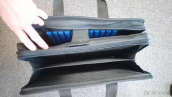 Velká robustní retro taška na notebook a dokumenty - 3