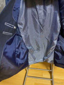 Panský tmavě modrý oblek cca 196 cm - 3