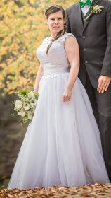 Svatební šaty vel. 38 - 40, pro výšku cca 150 - 160 cm - 3