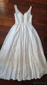 Krásné svatební šaty - nové vel. 42-44 - 3
