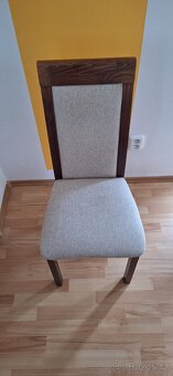 Kvalitní dřevěné čalouněné židle 2ks - 3