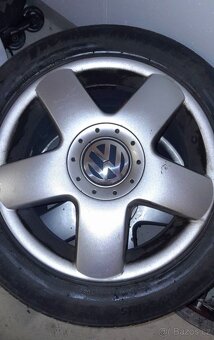 Alu kola vw 5x100 r15 6j et43 letni pneu 195/55/15 - 3
