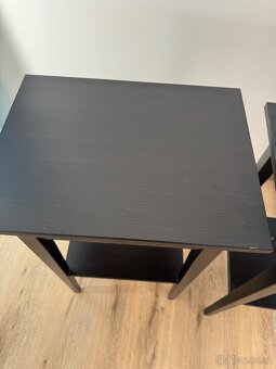 Noční stolky Hemnes černohnědé - 3