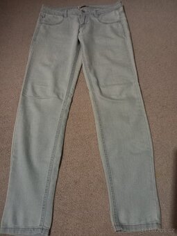 Džíny Pull&Bear 36 světle modré elasticke - 3