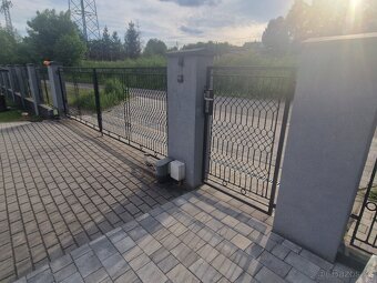 Kompletní elektrická dvoukřídlá brána + branka (set) - 3