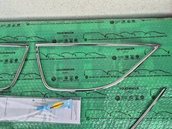 ozdobné lišty předního nárazníku chrom, 3 dílná sada Seat Ib - 3