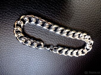 NOVÝ Curb Pancer náramek z chirurgické oceli š. 10 mm - 3