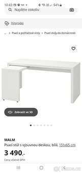 Psací stůl malm - 3