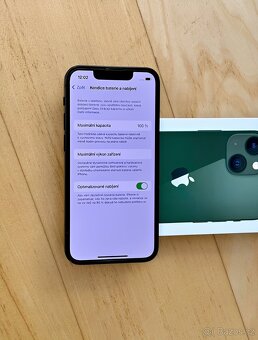 iPhone 13 Green BATERIE 100% TOP - 3