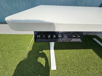 Elektrický stůl pro stání PREMIUM bílý 160 x 80 cm - 3
