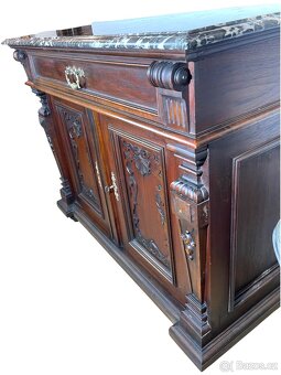 Starožitná komoda s mramorovou deskou - 3