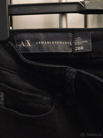 ARMANI EXCHANGE dámske rifle , čierne ,28R,ako nové - 3