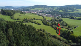 Šumava - Prodej pozemku k výstavbě chaty 715m2 v Sušici - 3