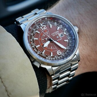 hodinky citizen nighthawk promaster dark red - 3
