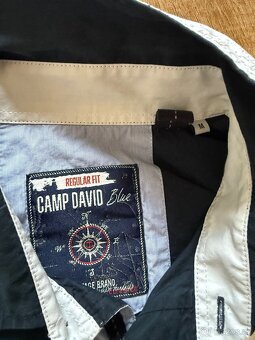 Košile Camp David Navy Blue Haritage Brand Regular Fit - 3