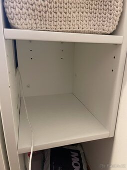 BRIMNES Čelo postele s úložnou přihrádkou, bílá, 180 cm - 3