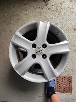 Alu disky 4x108 r 16 + vymezovací podložky se šrouby - 3