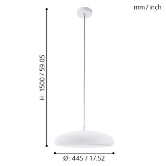 Eglo 98046 - LED RGB Stmívatelný lustr na lanku RIODEVA-C - 3