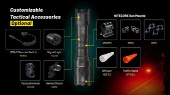 Taktická svítilna Nitecore P23i, TOP⭐ - 3