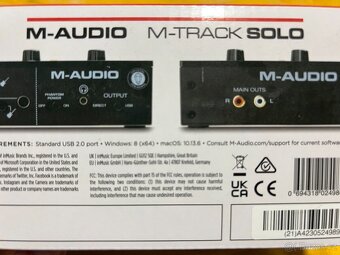 Mikrofon Lewitt LCT 240 PRO + zvuková karta M-Audio - 3