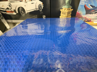 Obří modrá lego základní deska na stavění 48x64 bodů - 3