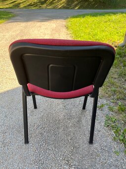 Židle konferenční Viva vínová - 3