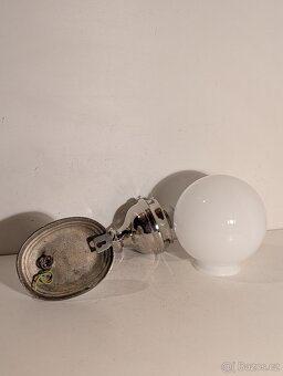 Art Deco nástěnná mosazná lampička , TOP stav - 3