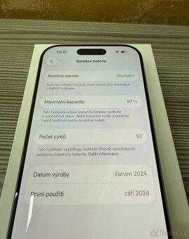 Apple iPhone 16 Pro 256GB Natural, Zánovní - 3