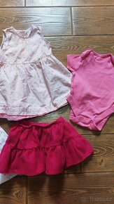 Letní oblečení pro holčičku šatičky, body vel. 62 - 3