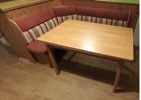 Rohová lavice + stůl - 3