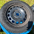 205/55R16 5x plech/letní pneu, Octavia 3, pěkný stav - 3
