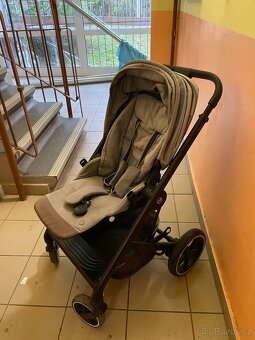 Kočárek 2v1 Cybex Balios S Lux BLACK Carry Cot S Soho Grey 2 - 3