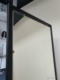 Prostorové šikmé zrcadlo v kovovém rámu - 3