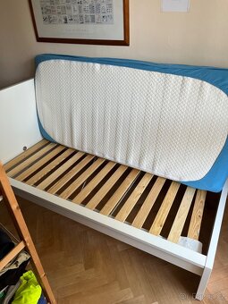 Jednolůžková postel MALM (IKEA) bílá - 3