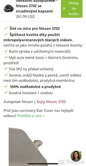 Prodám plachtu venkovní na 370Z roadster - 3