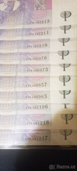 1000 Kč s přítiskem  R07, R23, R25, R38, R47 - 3