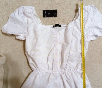 NOVÉ dámské letní bílé šaty, krajka - 3