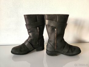 Kožené Kozačky s kožíškem UGG vel. 38 - 3