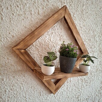 Větší dřevěná polička - 3