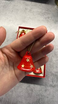 Retro vánoční zvonečky kovové - 3