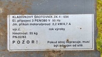 Kladívkový šrotovník - 3