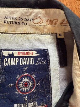 Košile Camp David Blue Haritage Brand Regular Fit - 3