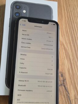 iPhone 11 128gb kapacita baterie 94% - 3
